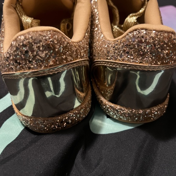 Gold glitter sneakers ✨! - Picture 5 of 7